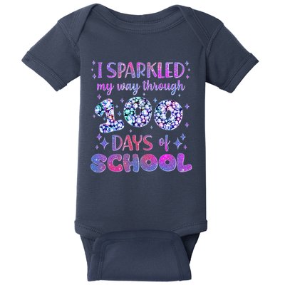 Cute I Sparkled My Way Through Days Of School Baby Bodysuit