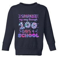 Cute I Sparkled My Way Through Days Of School Toddler Sweatshirt