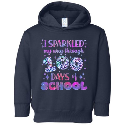 Cute I Sparkled My Way Through Days Of School Toddler Hoodie