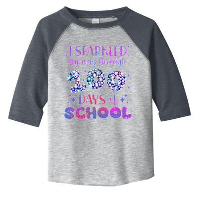 Cute I Sparkled My Way Through Days Of School Toddler Fine Jersey T-Shirt