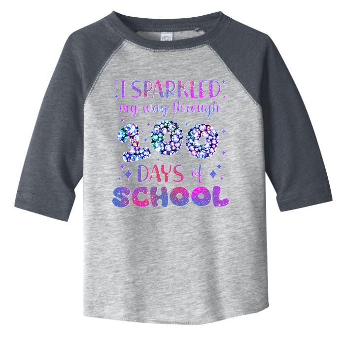 Cute I Sparkled My Way Through Days Of School Toddler Fine Jersey T-Shirt
