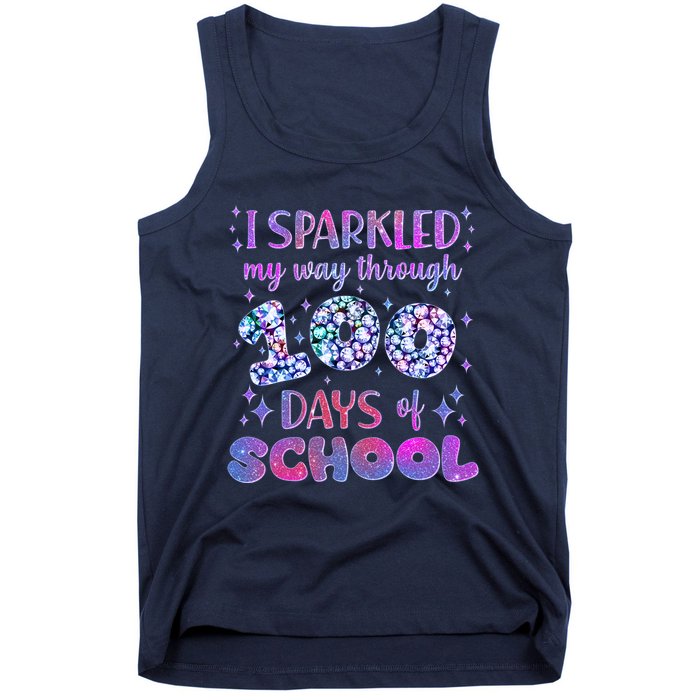 Cute I Sparkled My Way Through Days Of School Tank Top