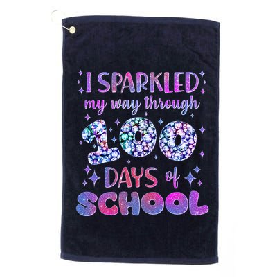Cute I Sparkled My Way Through Days Of School Golf Towel