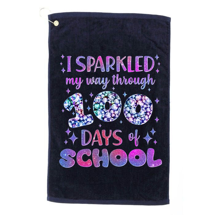 Cute I Sparkled My Way Through Days Of School Golf Towel