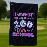 Cute I Sparkled My Way Through Days Of School Golf Towel