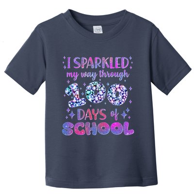 Cute I Sparkled My Way Through Days Of School Toddler T-Shirt