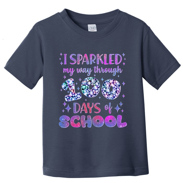 Cute I Sparkled My Way Through Days Of School Toddler T-Shirt
