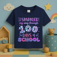 Cute I Sparkled My Way Through Days Of School Toddler T-Shirt
