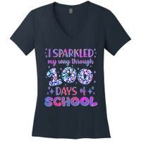 Cute I Sparkled My Way Through Days Of School Women's V-Neck T-Shirt