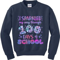 Cute I Sparkled My Way Through Days Of School Kids Sweatshirt