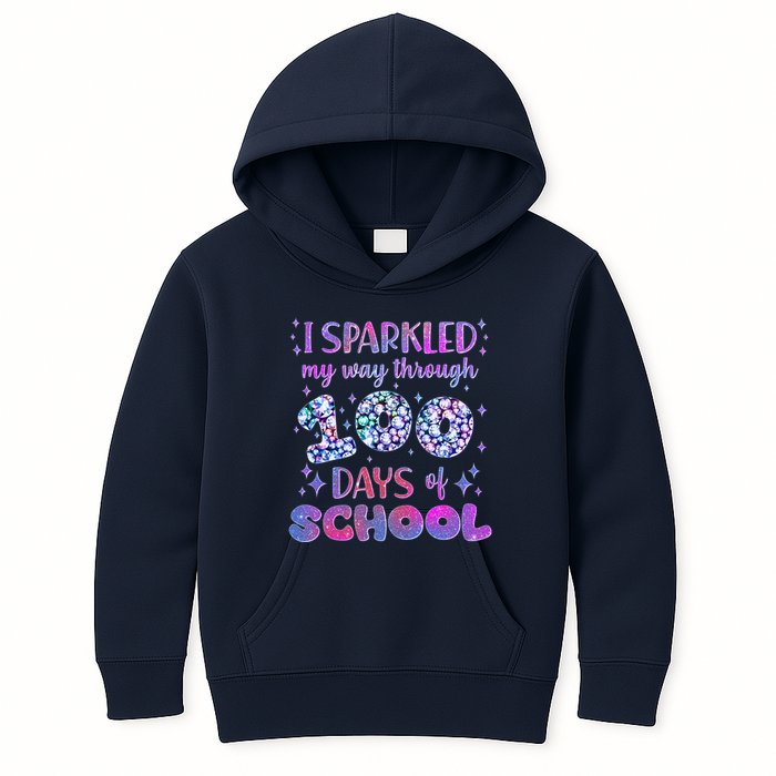 Cute I Sparkled My Way Through Days Of School Kids Hoodie