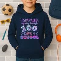 Cute I Sparkled My Way Through Days Of School Kids Hoodie