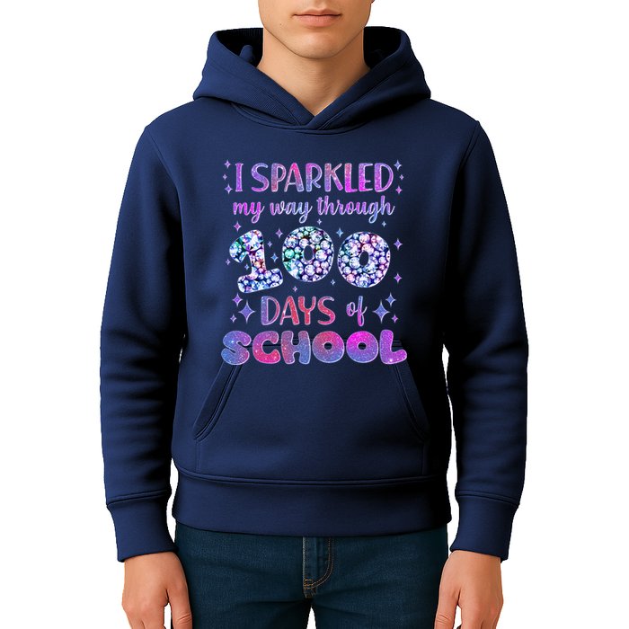 Cute I Sparkled My Way Through Days Of School Kids Hoodie