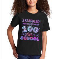 Cute I Sparkled My Way Through Days Of School Kids T-Shirt