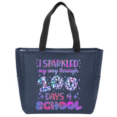 Cute I Sparkled My Way Through Days Of School Zip Tote Bag