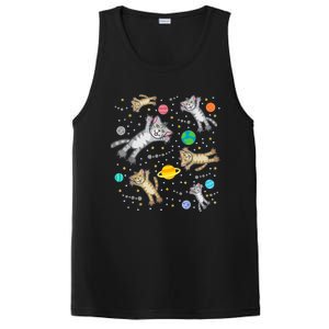 Cats In Space Galaxy Bad Art For Cat Lovers PosiCharge Competitor Tank