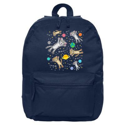 Cats In Space Galaxy Bad Art For Cat Lovers 16 in Basic Backpack