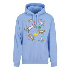 Cats In Space Galaxy Bad Art For Cat Lovers Unisex Surf Hoodie