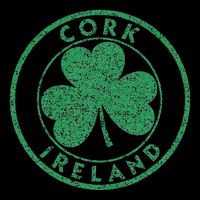 Cork Ireland Shamrock Sign Distressed Green Print Daily Commute Backpack