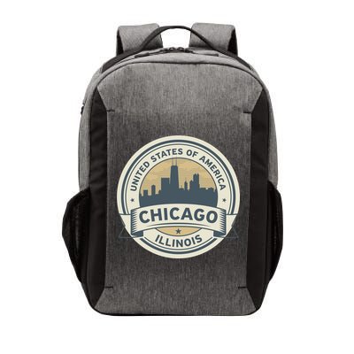 Chicago Illinois Stamp Logo Vector Backpack