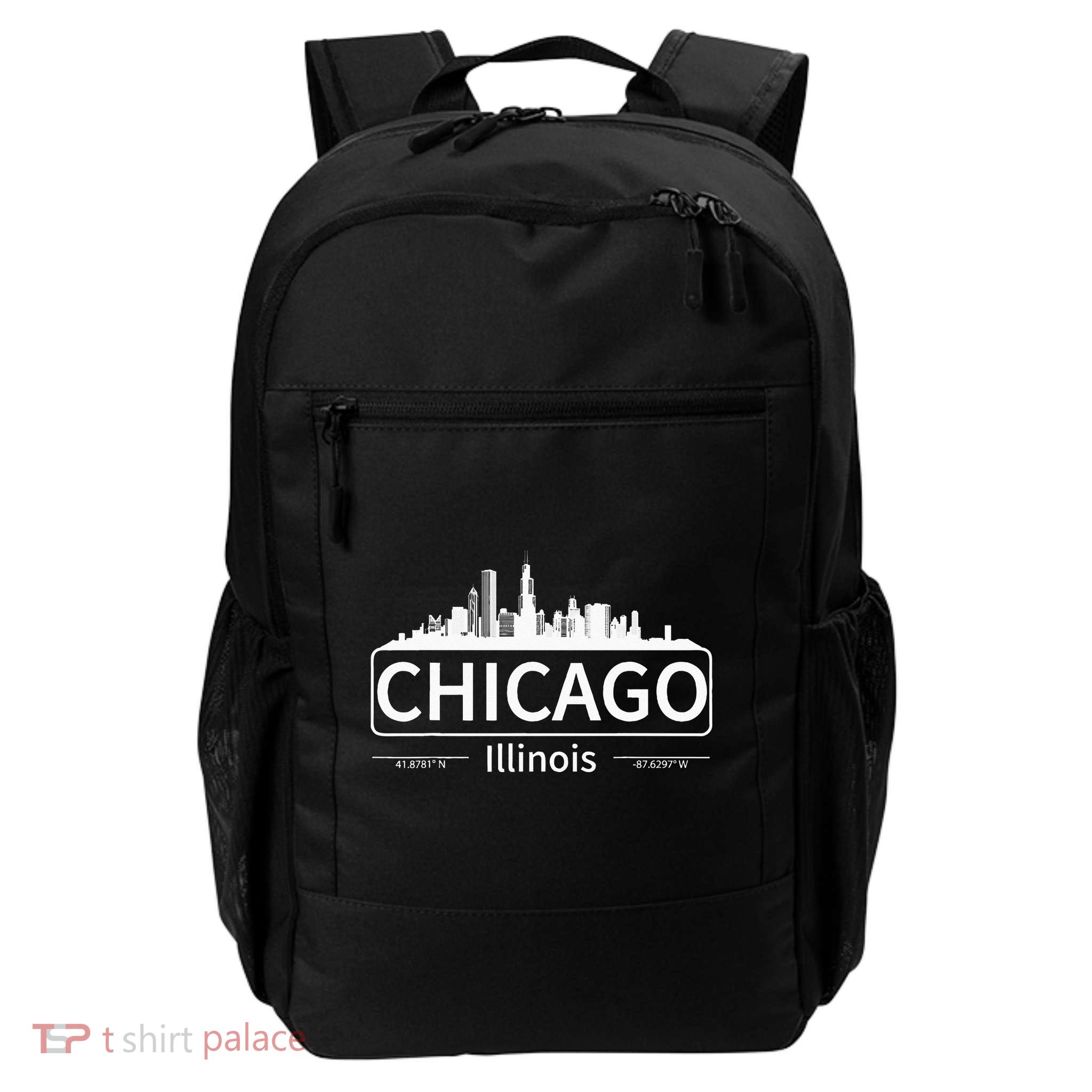 Chicago Illinois Skyline Travel To Chicago Love Backpack