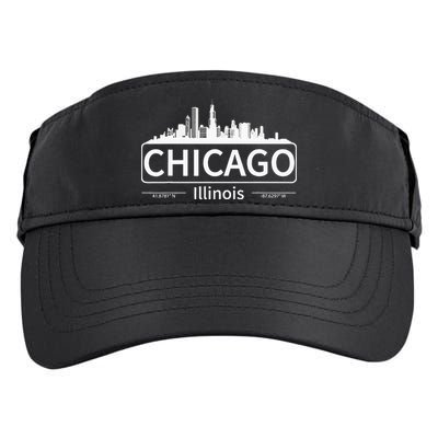Chicago Illinois Skyline Travel To Chicago Love Adult Drive Performance Visor