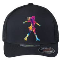 Cute Ice Skating Skater Figure Skating Flexfit Unipanel Trucker Cap