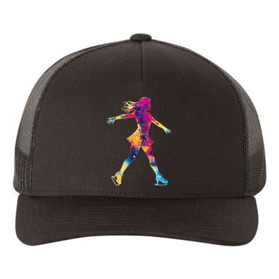 Cute Ice Skating Skater Figure Skating Yupoong Adult 5-Panel Trucker Hat