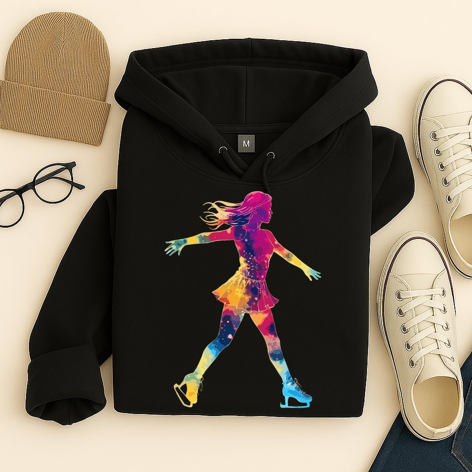 Cute Ice Skating Skater Figure Skating Hoodie