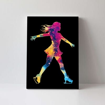 Cute Ice Skating Skater Figure Skating Canvas