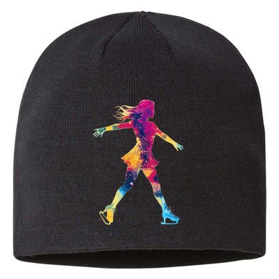 Cute Ice Skating Skater Figure Skating Sustainable Beanie