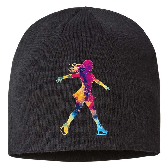 Cute Ice Skating Skater Figure Skating Sustainable Beanie