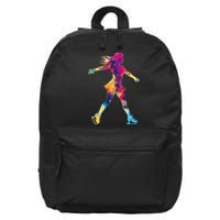 Cute Ice Skating Skater Figure Skating 16 in Basic Backpack
