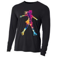 Cute Ice Skating Skater Figure Skating Cooling Performance Long Sleeve Crew