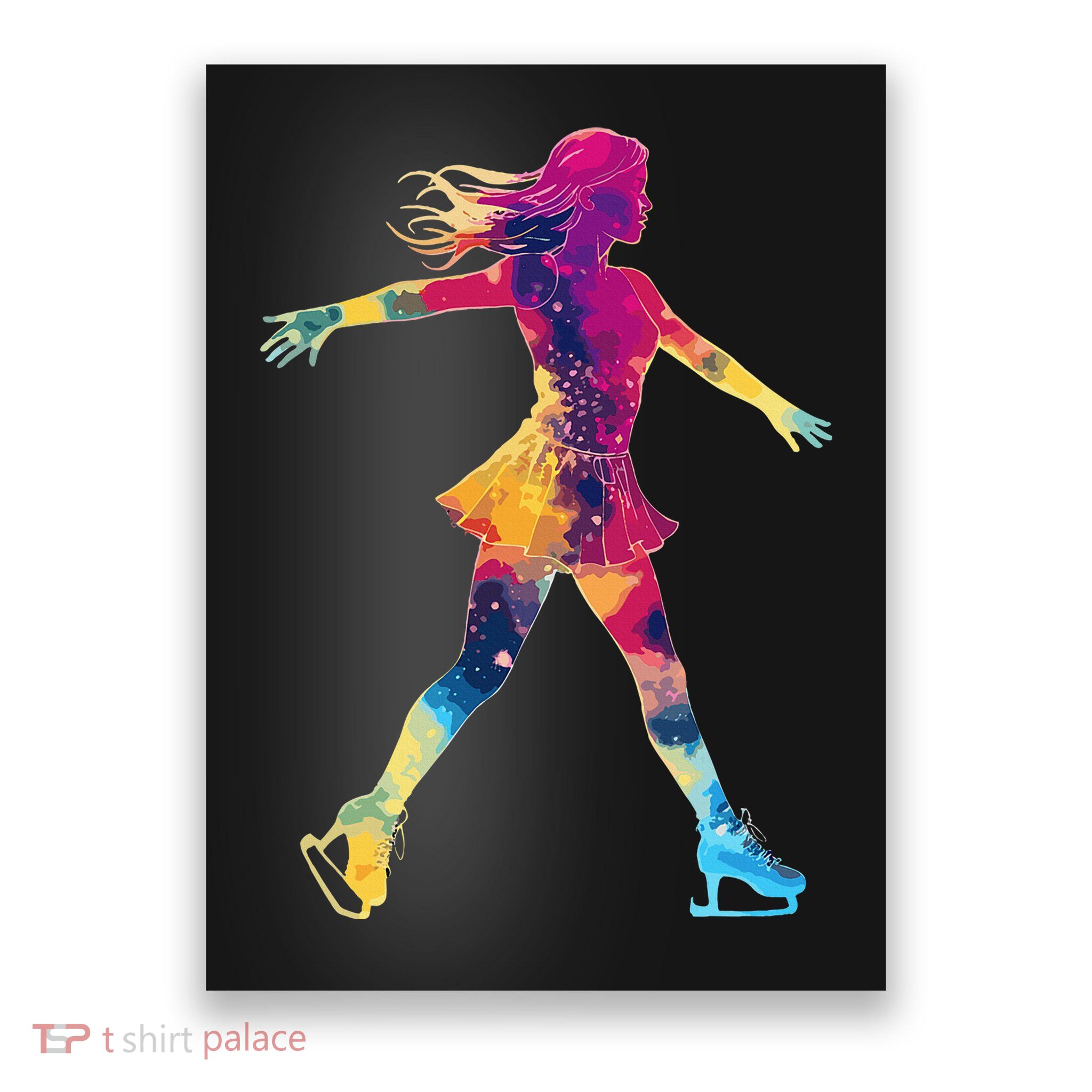 Cute Ice Skating Skater Figure Skating Poster