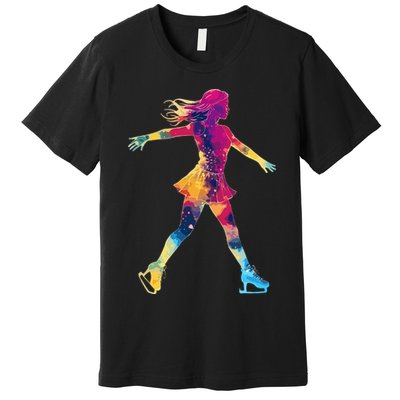 Cute Ice Skating Skater Figure Skating Premium T-Shirt