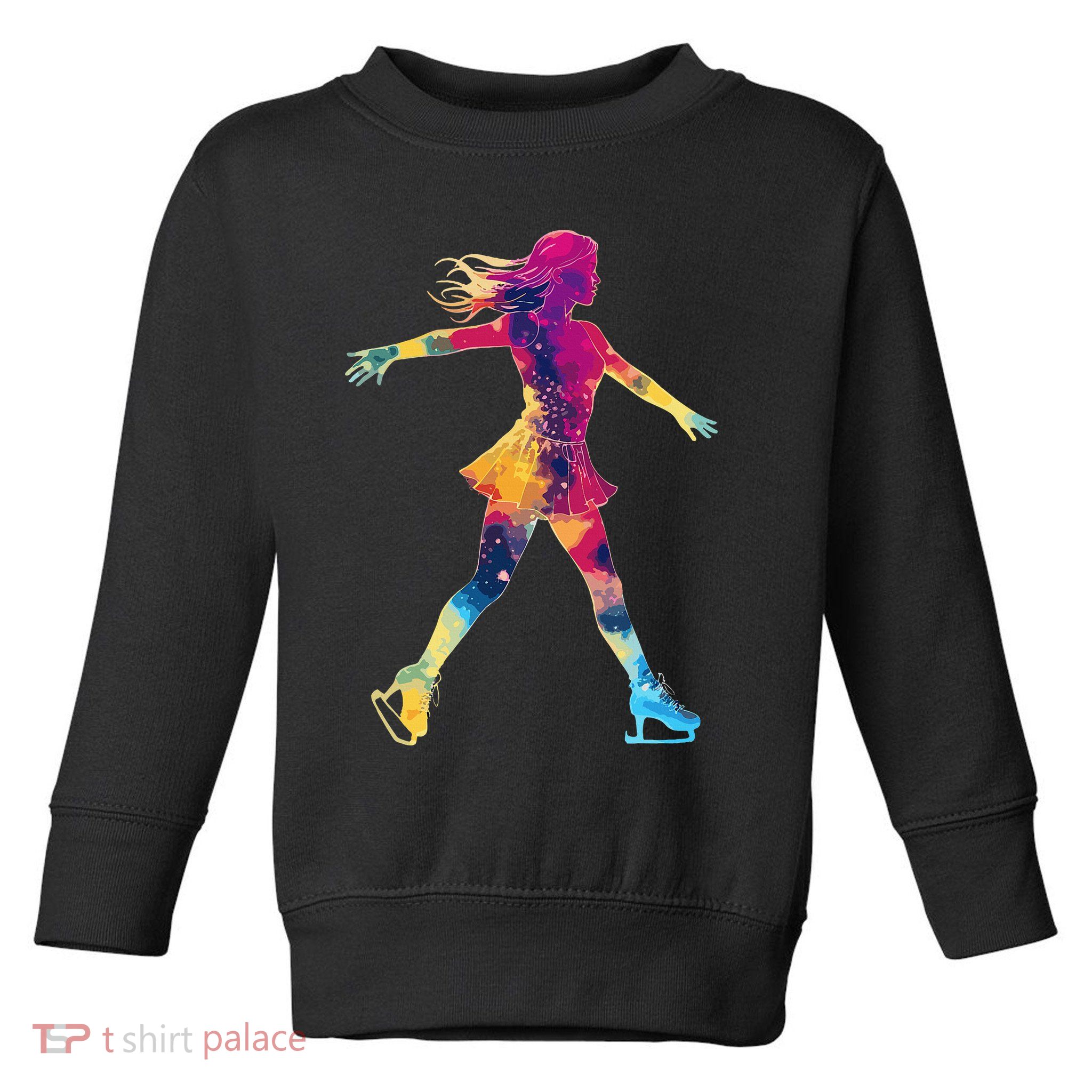 Cute Ice Skating Skater Figure Skating Toddler Sweatshirt