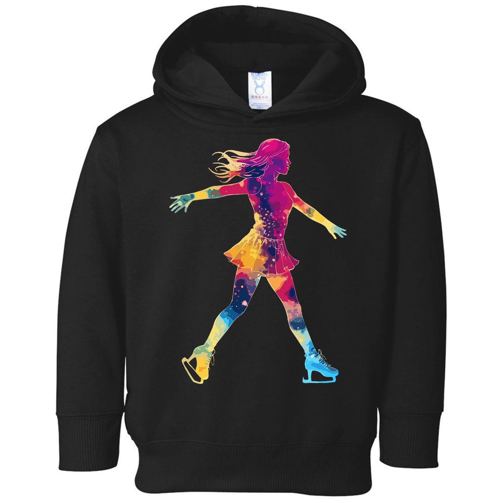Cute Ice Skating Skater Figure Skating Toddler Hoodie