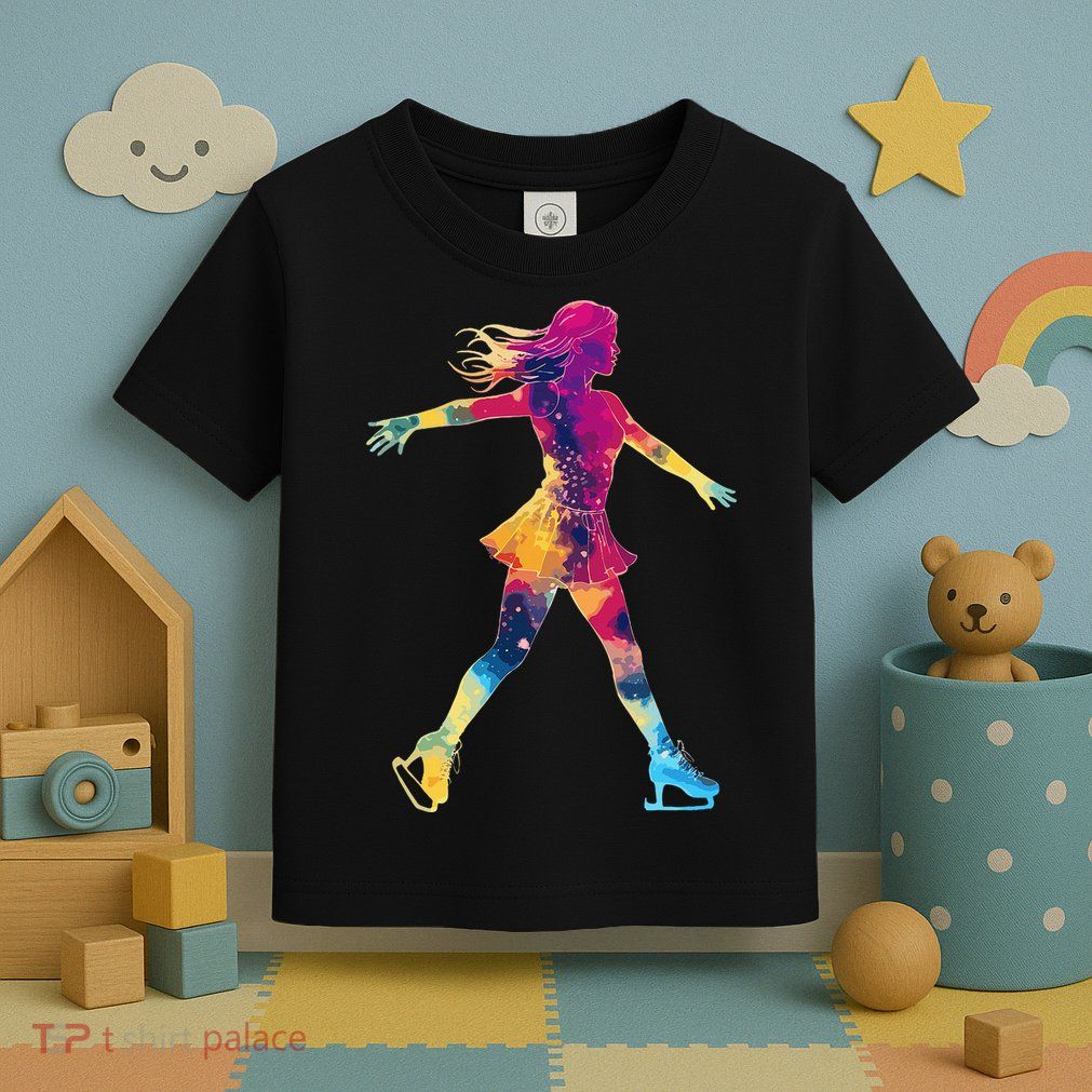 Cute Ice Skating Skater Figure Skating Toddler T-Shirt