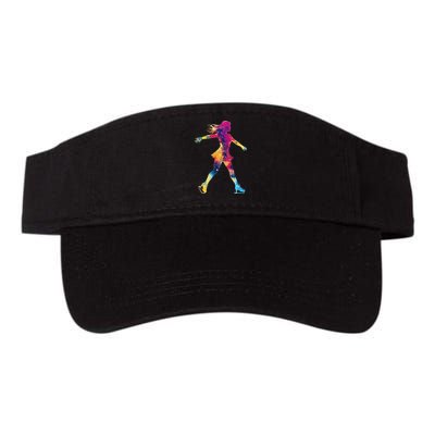 Cute Ice Skating Skater Figure Skating Valucap Bio-Washed Visor