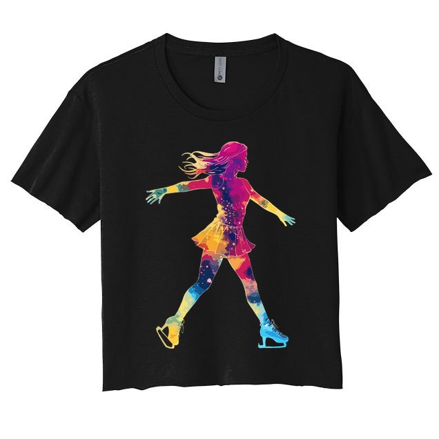Cute Ice Skating Skater Figure Skating Crop Top