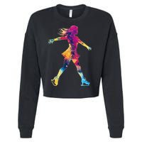 Cute Ice Skating Skater Figure Skating Cropped Pullover Crew