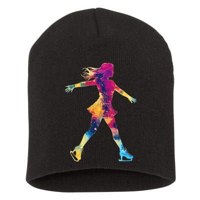 Cute Ice Skating Skater Figure Skating Short Acrylic Beanie