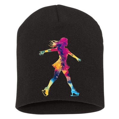 Cute Ice Skating Skater Figure Skating Short Acrylic Beanie