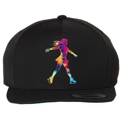 Cute Ice Skating Skater Figure Skating Wool Snapback Cap