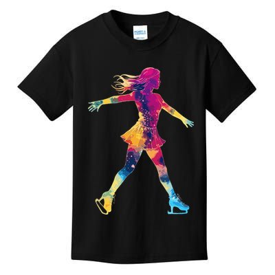 Cute Ice Skating Skater Figure Skating Kids T-Shirt