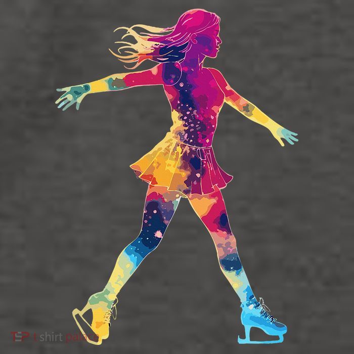 Cute Ice Skating Skater Figure Skating Vector Backpack