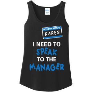 Can I Speak To The Manager Karen Ladies Essential Tank