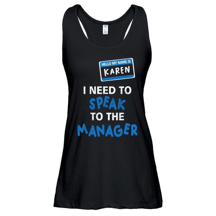 Can I Speak To The Manager Karen Ladies Essential Flowy Tank