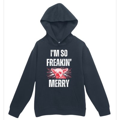 Christmas IM So Freaking Merry Scary Chihuahua Dog Gift Urban Pullover Hoodie